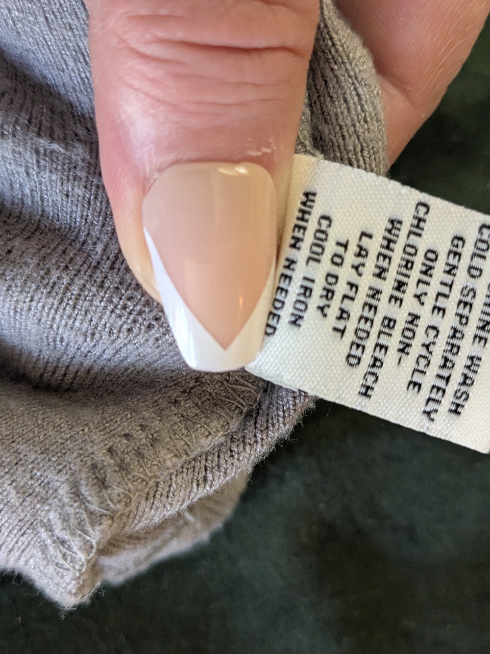 Cozy Chevron Knit Henley Top - Gray XL - Picture 11 of 11
